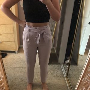 Express Mauve Ankle Cut Work Pants